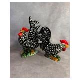 1940s Lefton Black & White Chicken Figurines