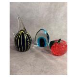 Blown Glass Fish and Lenox Crystal Lot
