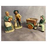 Occupied Japan Planter and Porcelain Figurines
