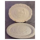 Gibson Turkey-Themed Platters, 18' Wide