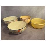 Four Mixing Bowls by Kobe Kitchen and Tupperware