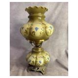 Gone With the Wind Style Hand-Painted Floral Lamp