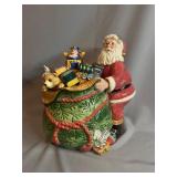 Fitz and Floyd Ceramic Santa Cookie Jar