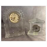 Lead Crystal Mantel Clocks