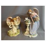 2 Roman Seraphim Classics Angel Figurines