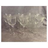 6 Cristal d'Arques-Durand 'Penelope' Wine Goblets