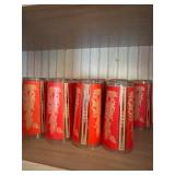 10 Culver Red and Gold Thai Goddess Tumblers