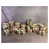 KK Pottery Ceramic Rooster Kitchen Set