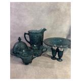 Tiara Exclusive Sandwich Colonial Blue Glass Set