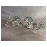 Crystal Animal Figurines by Baccarat and Goebel