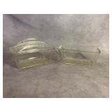 Two Heat-Resistant Glass Loaf Dishes