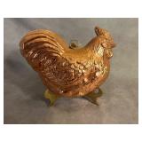 Copper and Brass Rooster Mold by Old Dutch