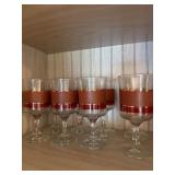 8 Libbey Brandywine Water Goblets