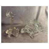 3 Lead Crystal Decorative Pieces