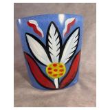 Signed Ulrica Hydman Vallien Kosta Boda Vase