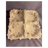 Vintage Lefton Ceramic Divided Serving Dish