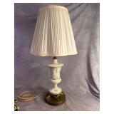 Decorative Ceramic Table Lamp with Brass Base