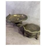 Silverplated Basket and Lidded Box