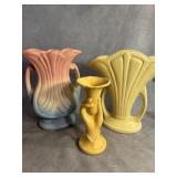 Three USA Pottery Vases