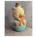 Leeds Pottery Pig-Shaped Ceramic Jar, 8.5'