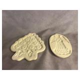 Hartstone Ceramic Cookie Molds, Tree and Angel