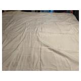 White Damask Tablecloth with Textured Design