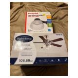 LED Utility Light and Ceiling Fan