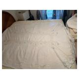 Embroidered Tablecloth and Napkin Set