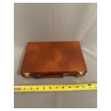 Faux Leather Backgammon Set with Case