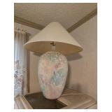 Textured Ceramic Table Lamp with Shade