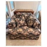 Floral Upholstered Armchair With Cushions