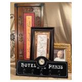 Decorative Artwork and Clock Lot