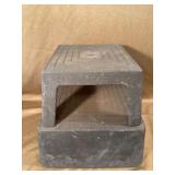 Black Plastic Stackable Step Stool