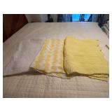 Three Handmade Knit and Crochet Afghans