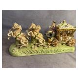 Capodimonte Porcelain Horse-Drawn Carriage