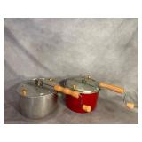 Two Stovetop Popcorn Poppers