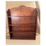 Wall-Mounted Wood Shelf with Scalloped Top