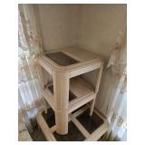 Three Wooden and Glass Tale Set