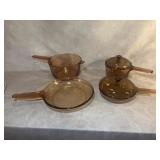 Amber-Colored Glass Cookware