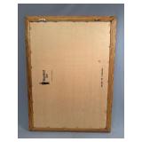 Dallas Cowboys Cheerleaders Mirror with Oak Frame