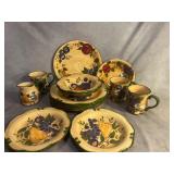 Home Trend Dinnerware Set with Fruit Design