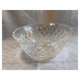 Cut Glass Crystal Serving Bowl 8 Inch