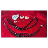 Costume Jewelry Lot with Bead Necklaces