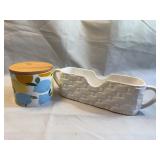 Neuwirth Porcelain Caddy and Lemon Ceramic Jar