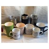 Coffee Mugs and Yeti Tumblers Lot of 9
