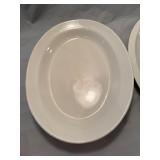 Metlox California White Oval Platters, Pair