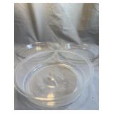 Pyrex Glass Pie Plates and Microwave Cover