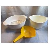 Tupperware 3-Piece Colander and Strainer Set