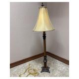 Ornate Twist Column Floor Lamp With Shade