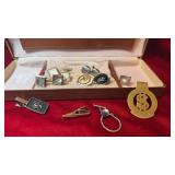 Cufflinks, Tie Bars, and Money Clip